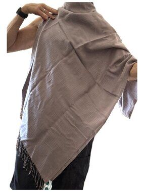 Silk Scarf Pale Lavendar Peruvian Connection Large Headscarf
